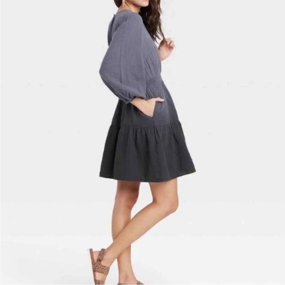 •Universal Thread• Gray/Black Ombre Tiered Dress - Size Small - Picture 6 of 10